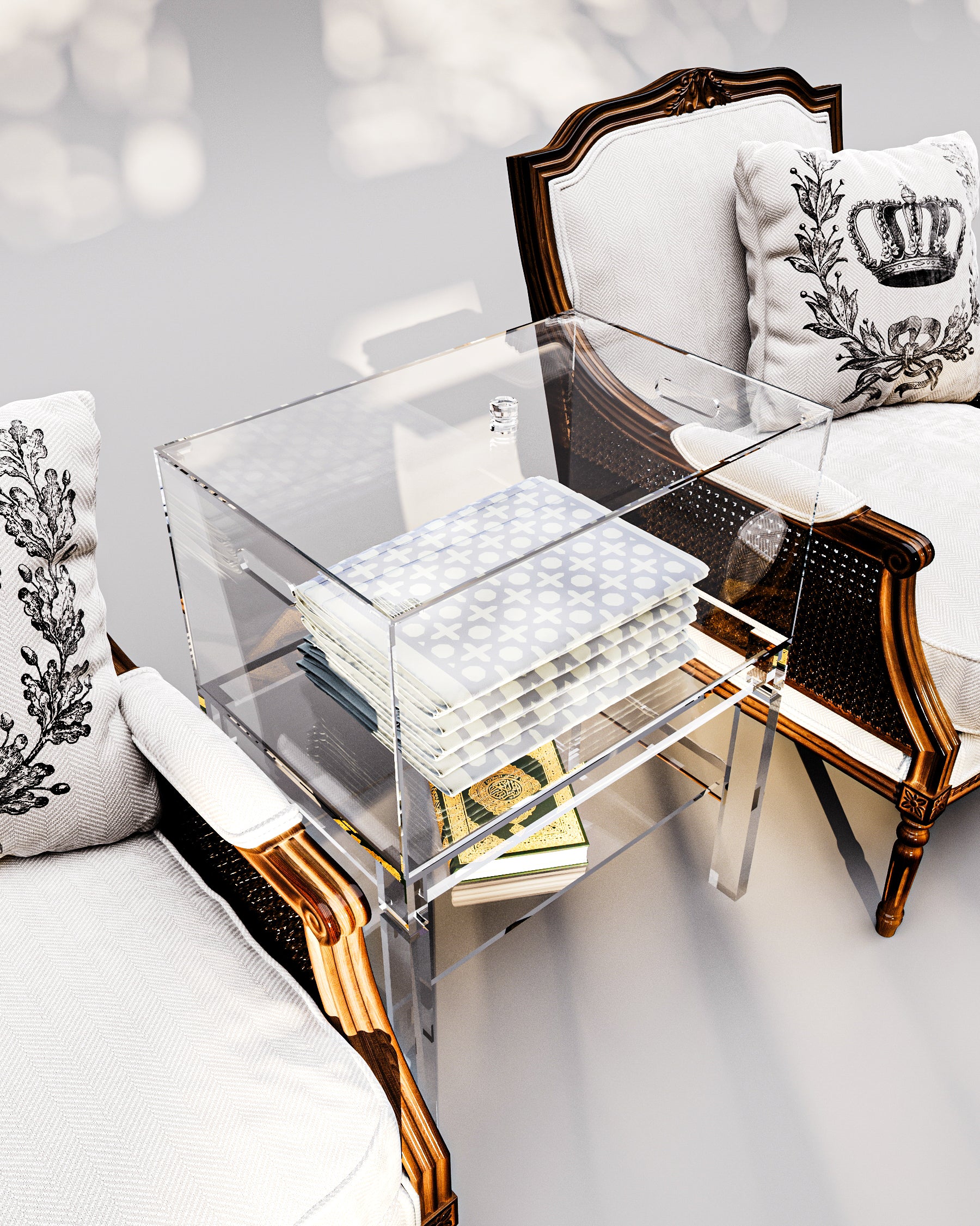 Table With  box Prayer mats