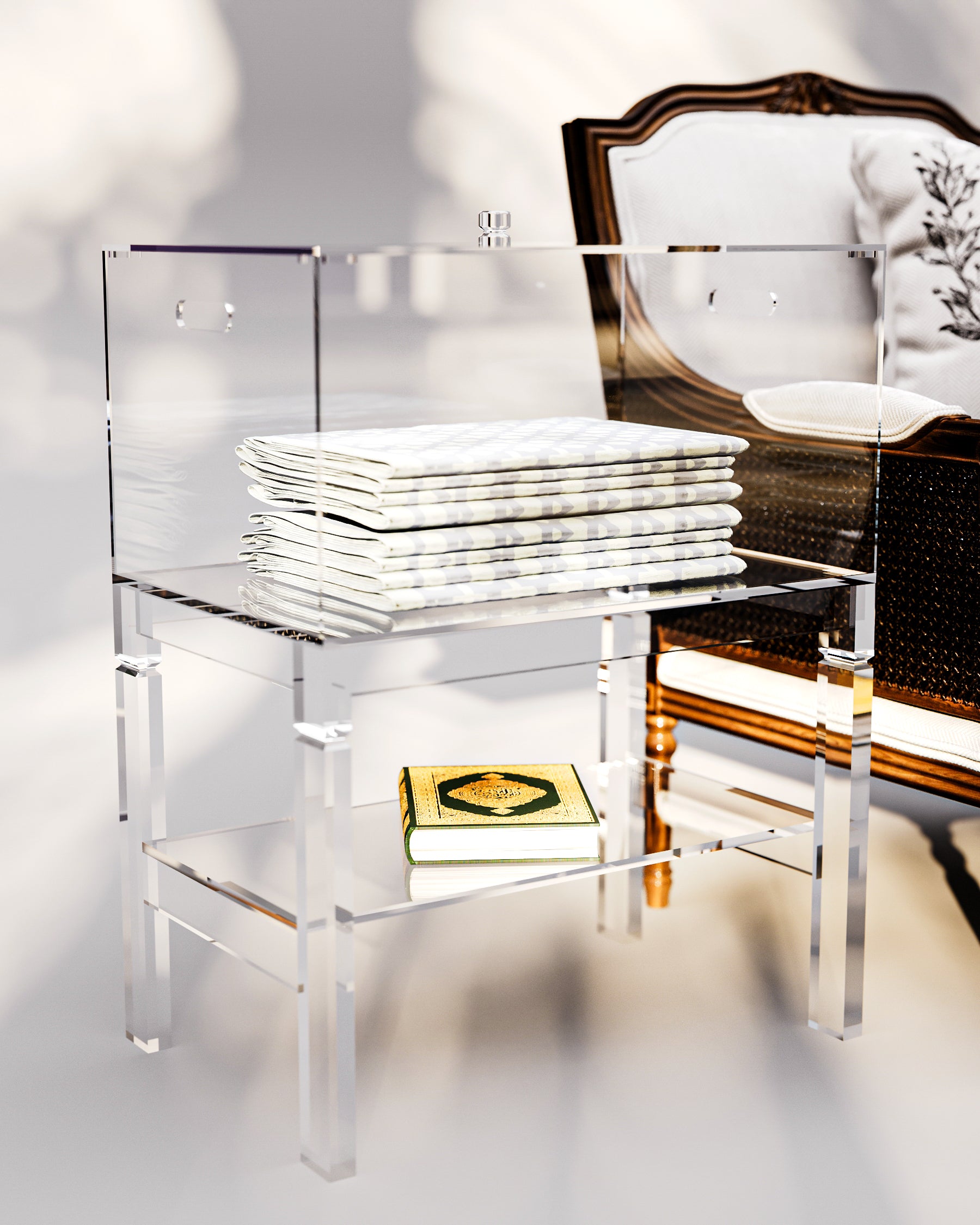 Table With  box Prayer mats