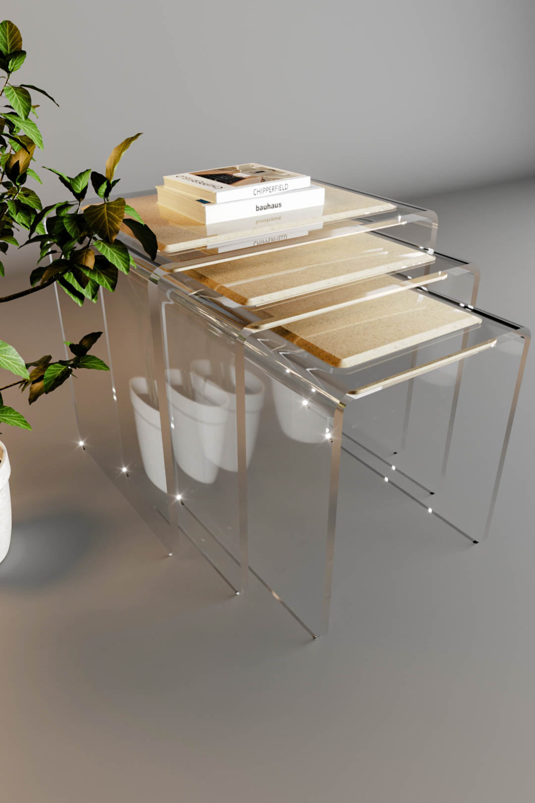 LuxeNest Nesting Table (Marble Top)