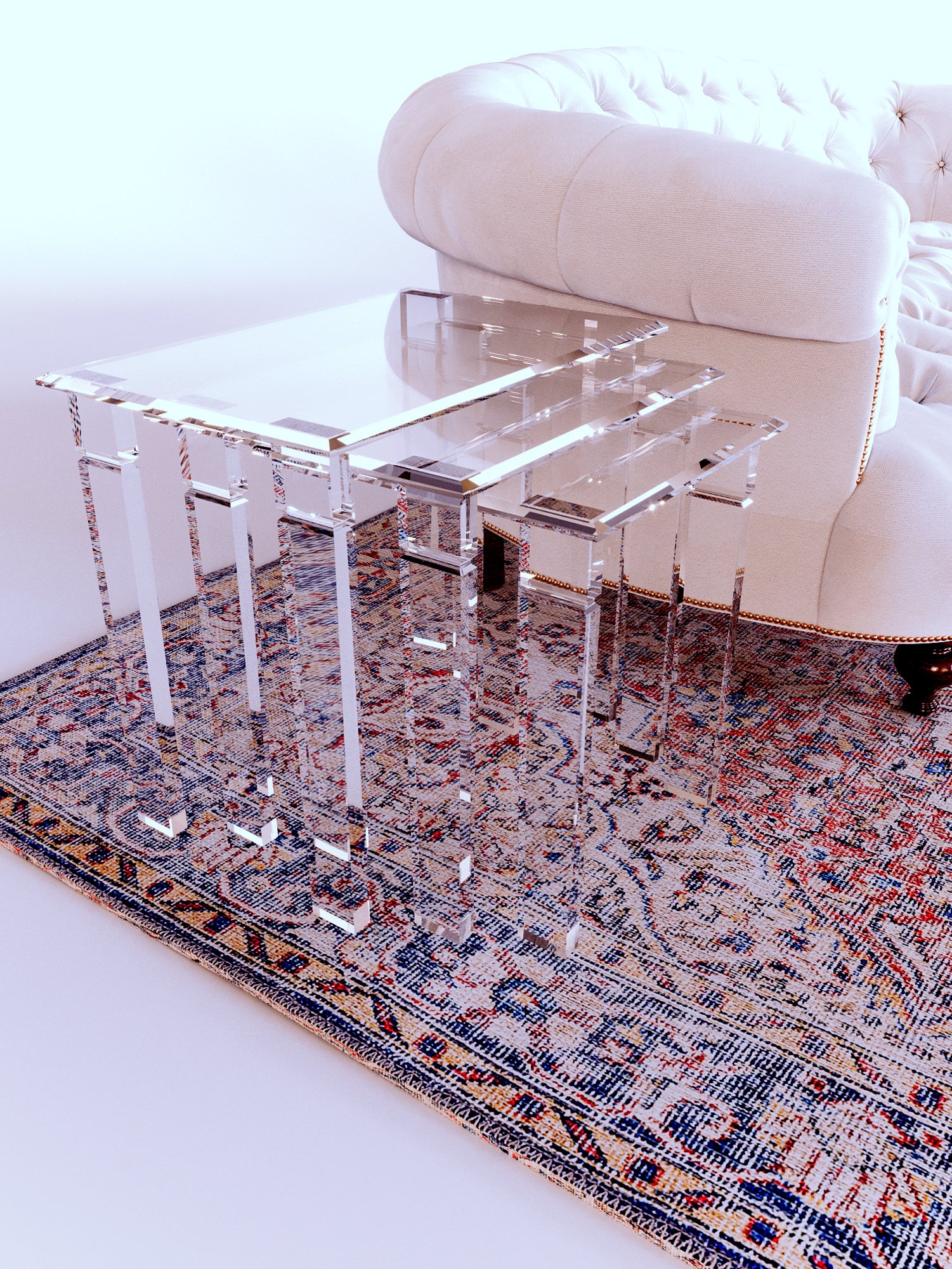 Nesting side tables set