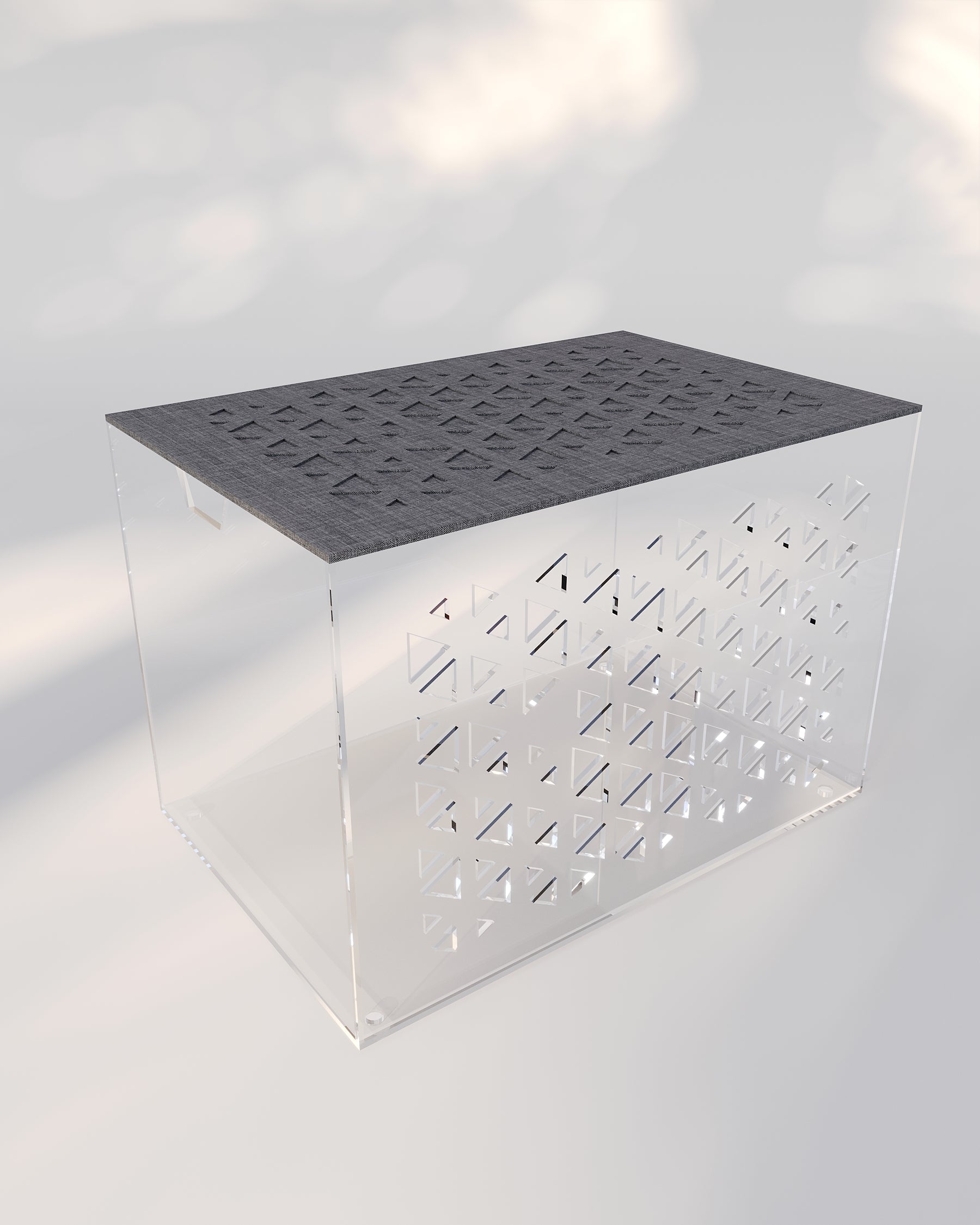Width : 60cm - Depth :40cm - Height : 40cm / Dark Gray