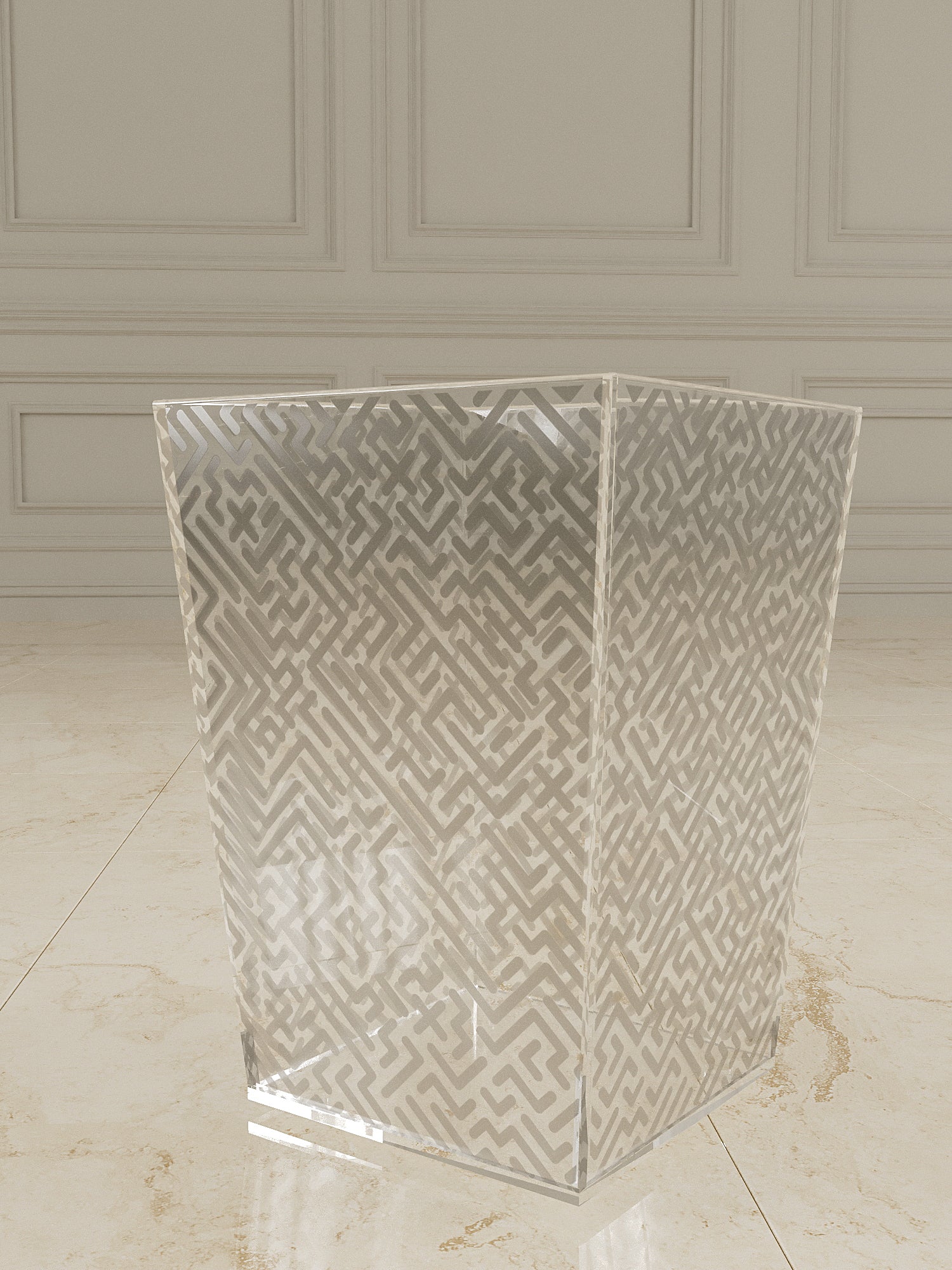 Width : 26cm - Depth : 26cm - Height : 35cm / Pattern