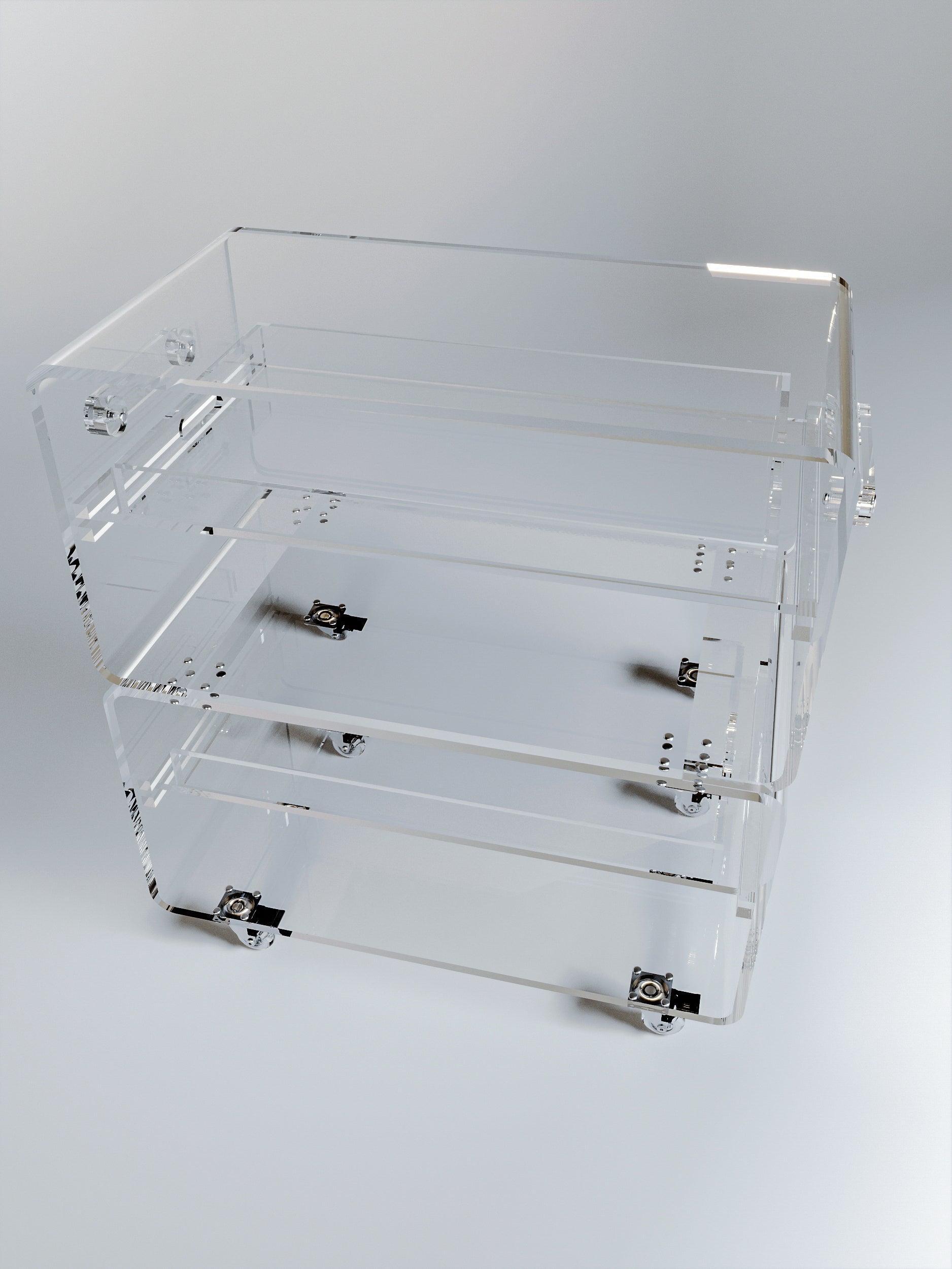 Peekaboo Trolley with Two Removable Trays