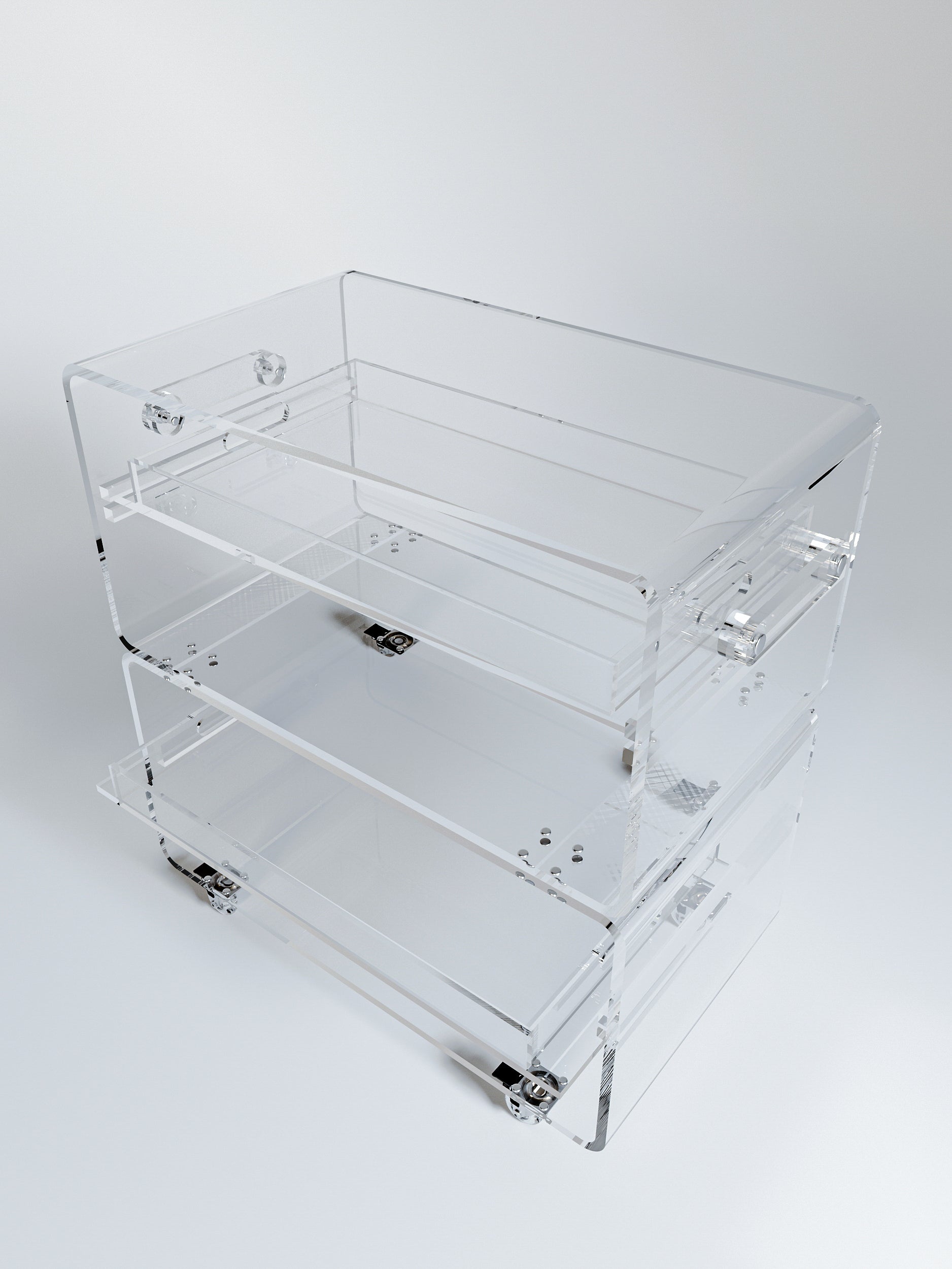 Peekaboo Trolley with Two Removable Trays