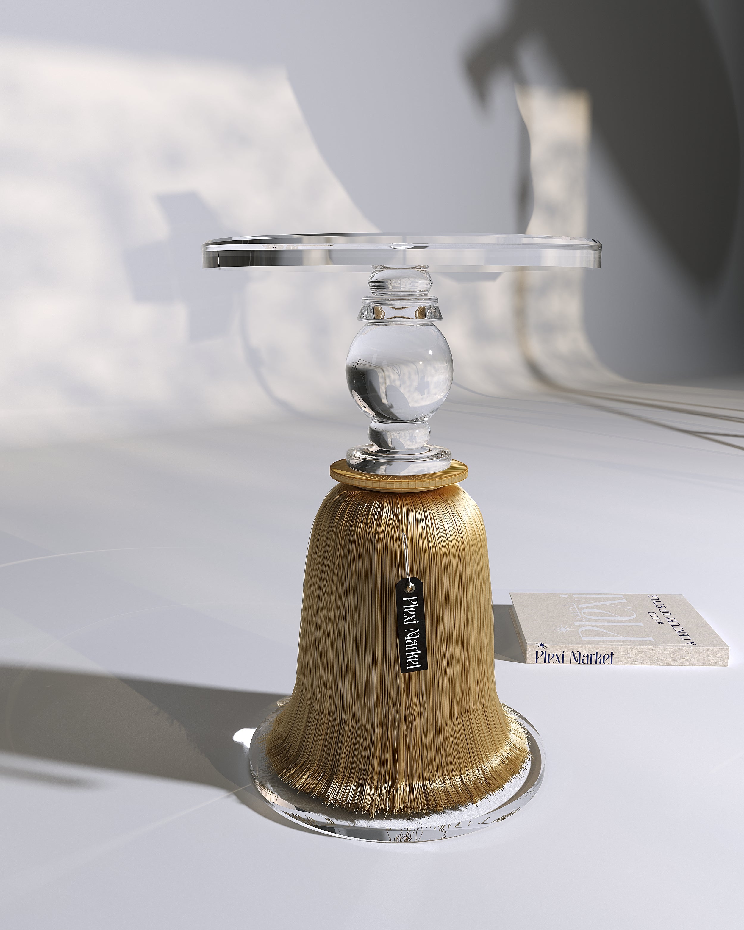 Plexi Tassel Table