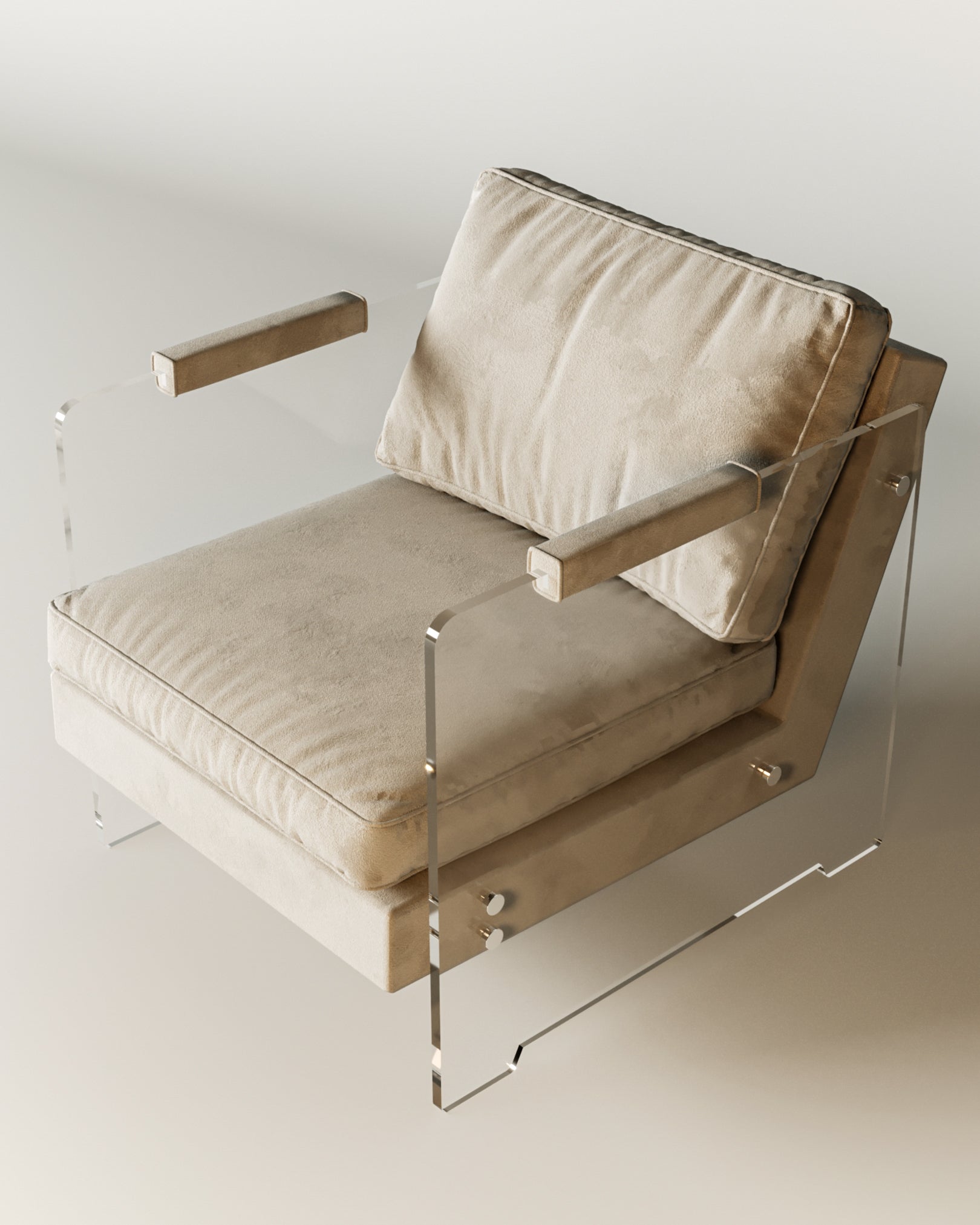Width : 68cm - Depth : 86cm - Height : 82cm / Beige