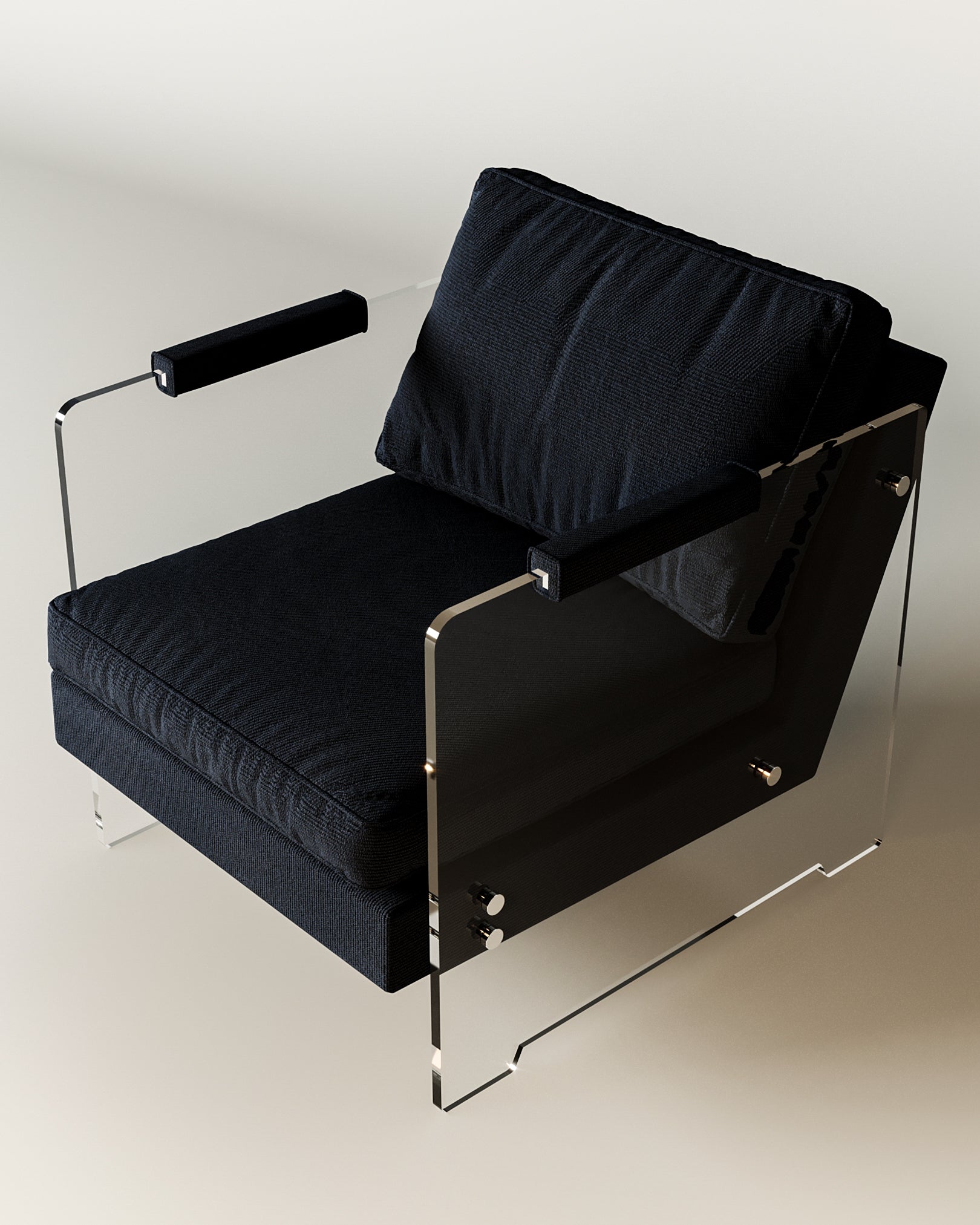 Width : 68cm - Depth : 86cm - Height : 82cm / Black
