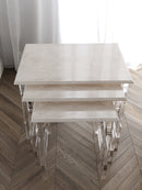 Pearlescent طقم طاولات متداخلة 