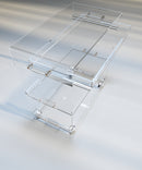 PlexiServe Trolley + additional removable tray