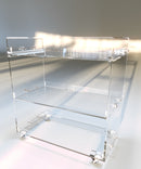 PlexiServe Trolley + additional removable tray