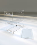 PlexiServe Trolley + additional removable tray