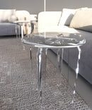 Round cross-base Serving Table