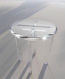 Round cross-base Serving Table