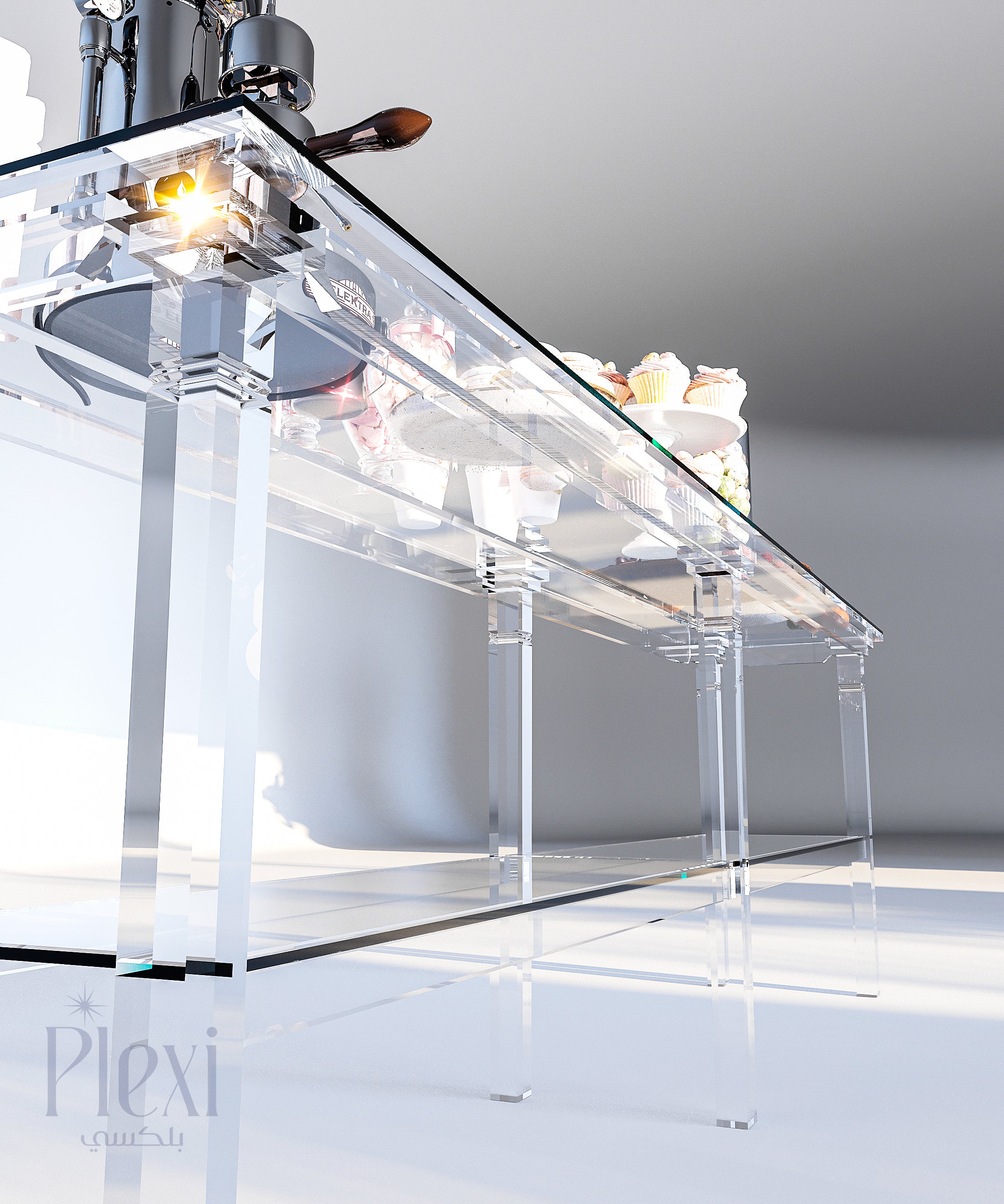 Plexi buffet Table XXXL