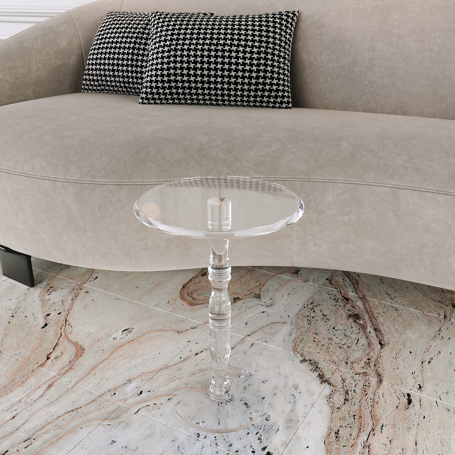 Seprina Round Serving Table
