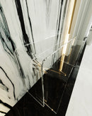 Curved plexiglass console