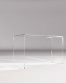 Curved plexiglass console