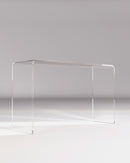 Curved plexiglass console