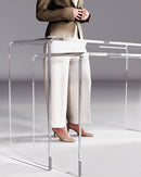 Curved plexiglass console