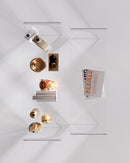 Curved plexiglass console