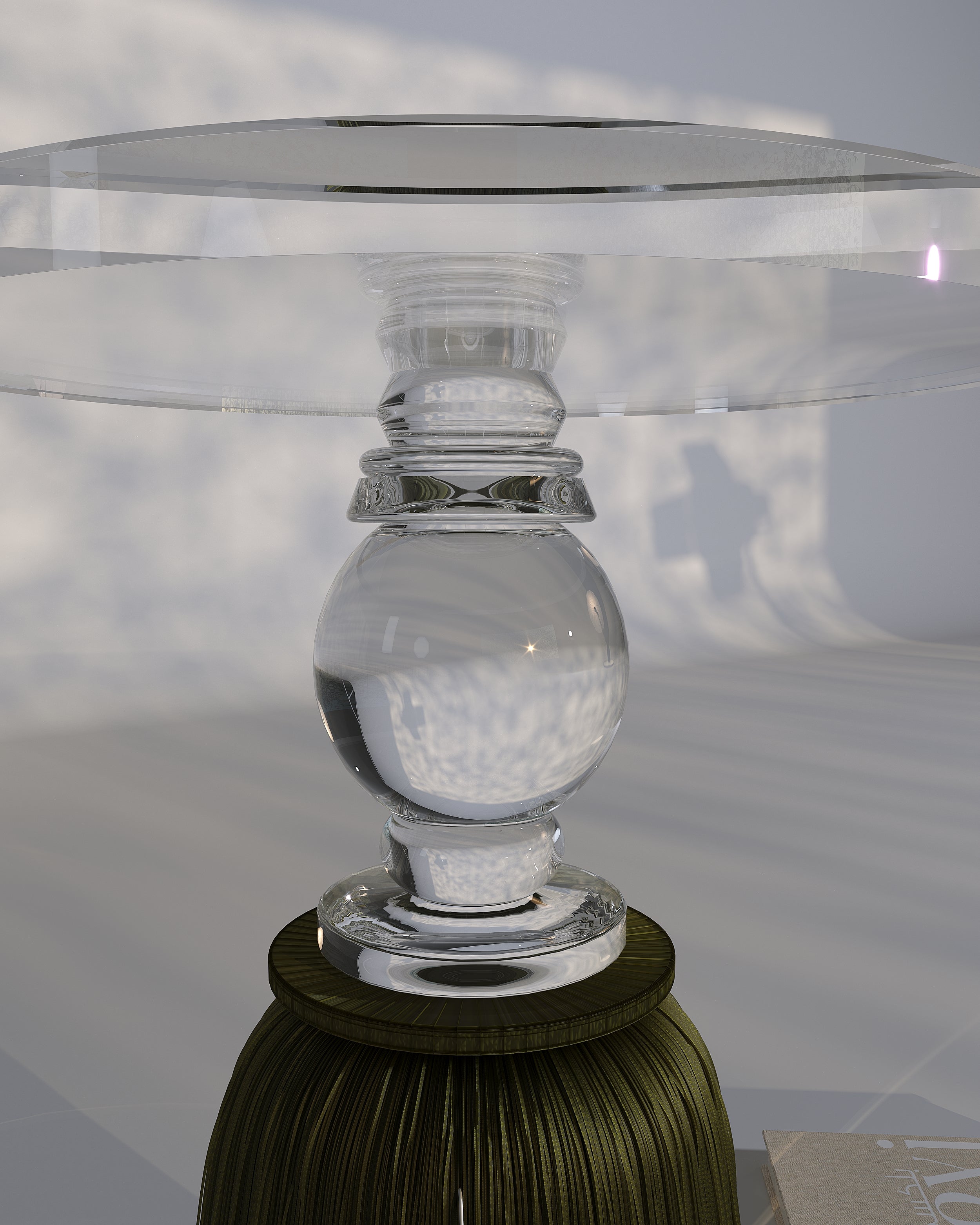 Plexi Tassel Table